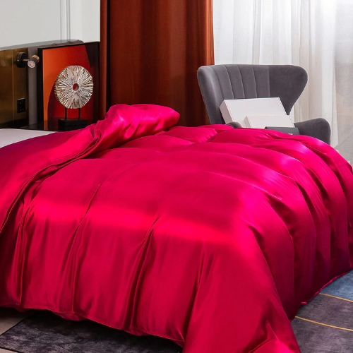 Mulberry Silk Seamless Duvet Cover – Luxury, Breathable, Hypoallergenic Bedding for Smooth Sleep (Pillowcases not included)