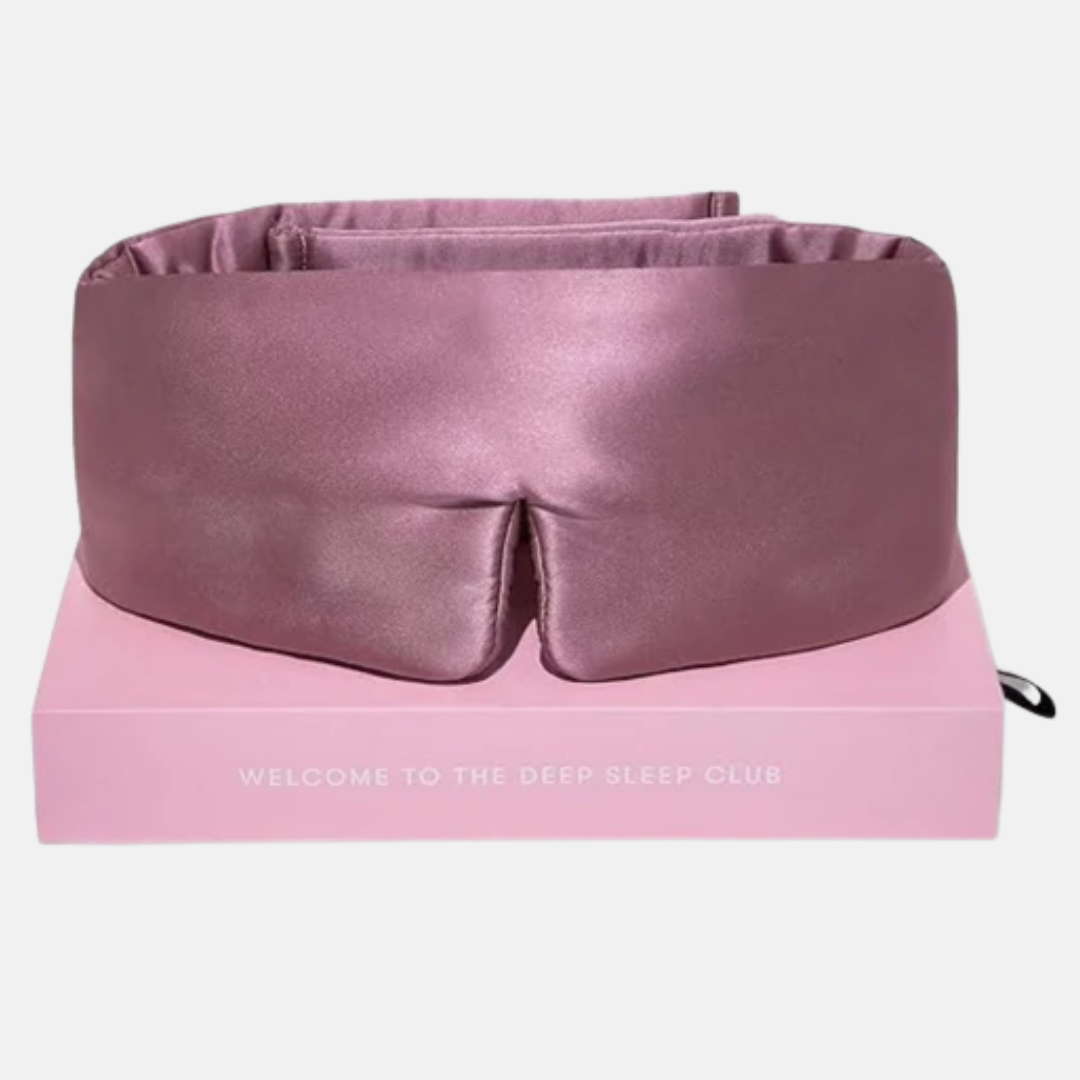 Silk Sleep Mask with Soft Padding for Luxurious Sleep in Total Darkness
