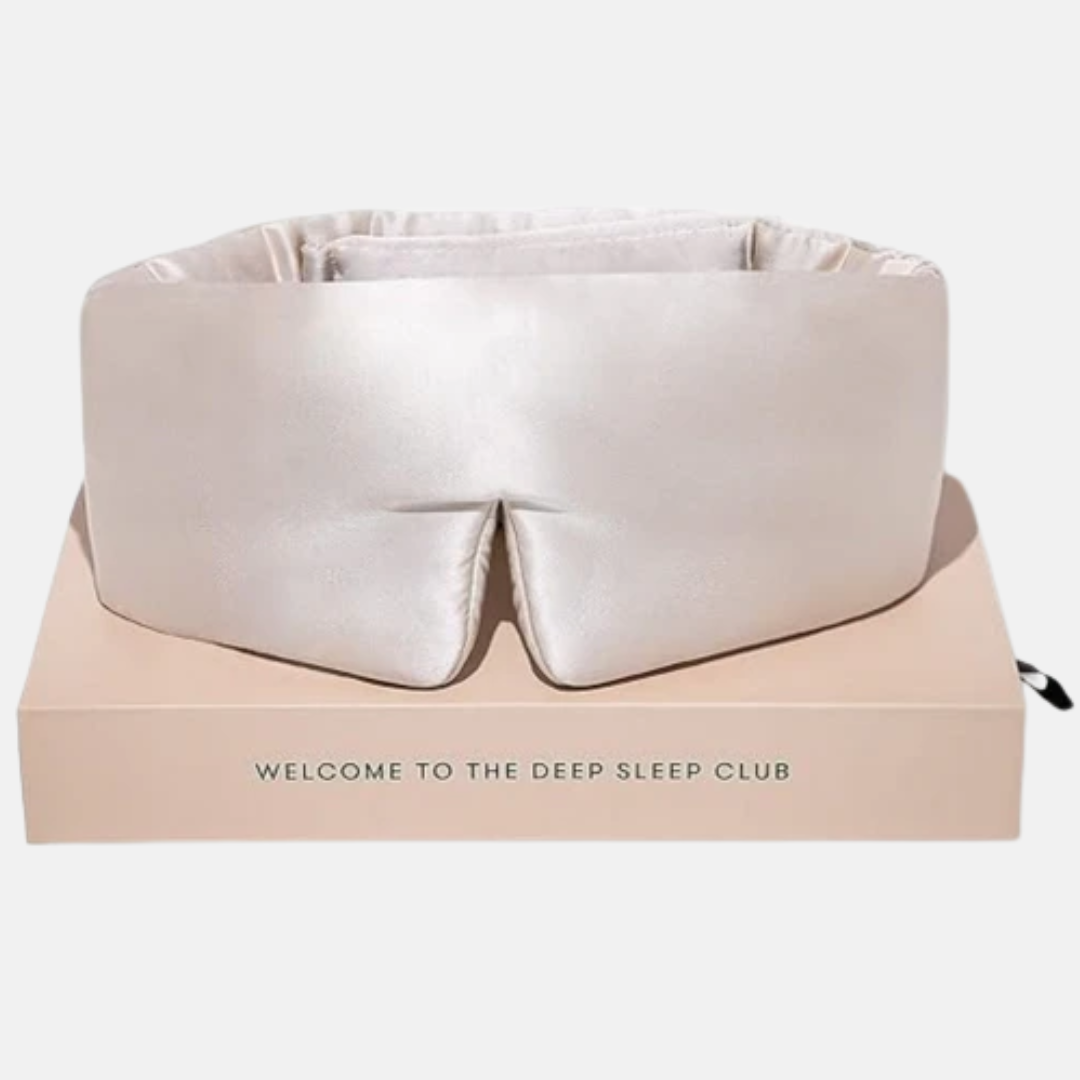 Silk Sleep Mask with Soft Padding for Luxurious Sleep in Total Darkness