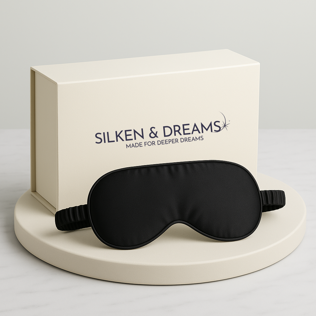 Blush Pink Mulberry Silk Sleep Mask – Silken & Dreams