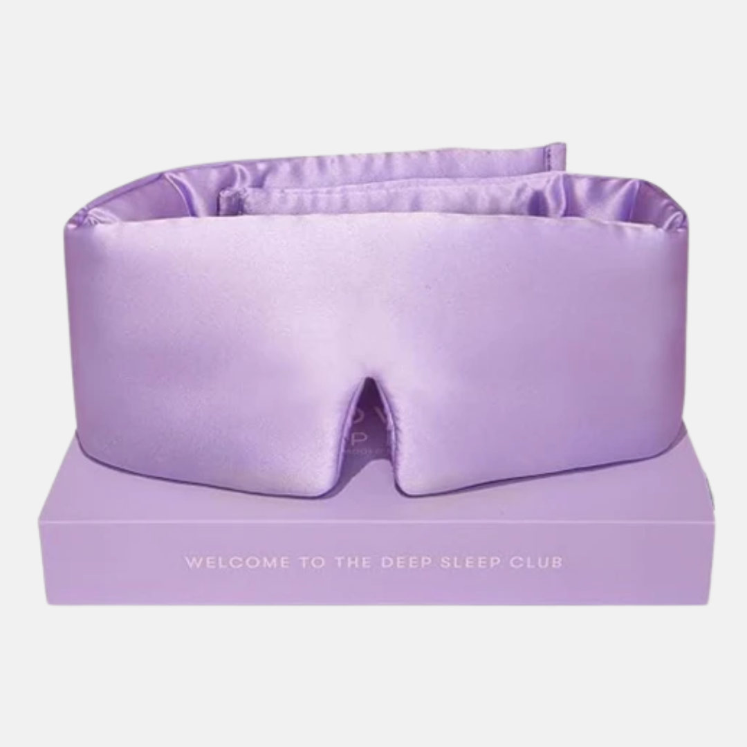 Silk Sleep Mask with Soft Padding for Luxurious Sleep in Total Darkness