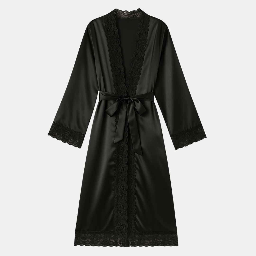 Silk Long Robe – Elegant and Comfortable Kimono Gown for Relaxing