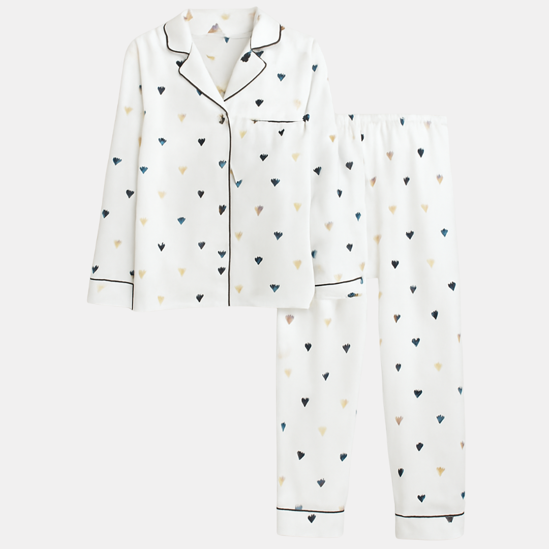 Women's Satin Silk Pajama Set – Soft, Lightweight Sleepwear with Long Sleeve Top & Pants - Silken & Dreams