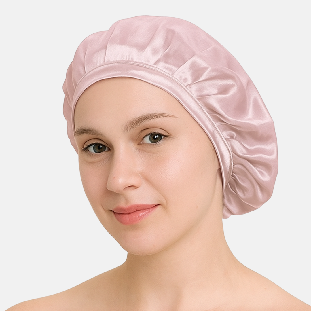 Lightweight Adjustable Silk Bonnet for Hair Protection – Soft Sleep Cap for Women