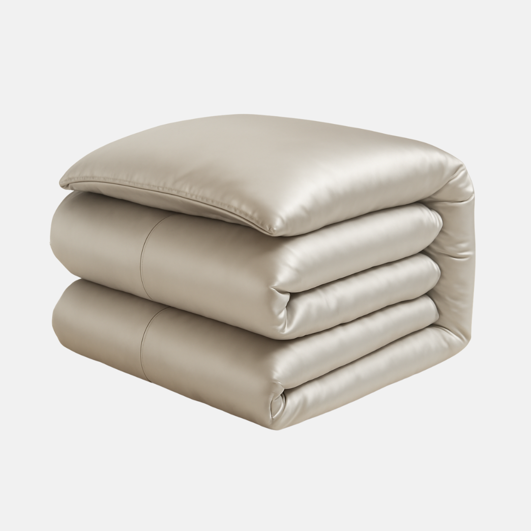 Luxury Seamless Mulberry Silk Duvet Cover – Breathable, Hypoallergenic Bedding for Smooth, Cool Sleep (Pillowcase Not Included)