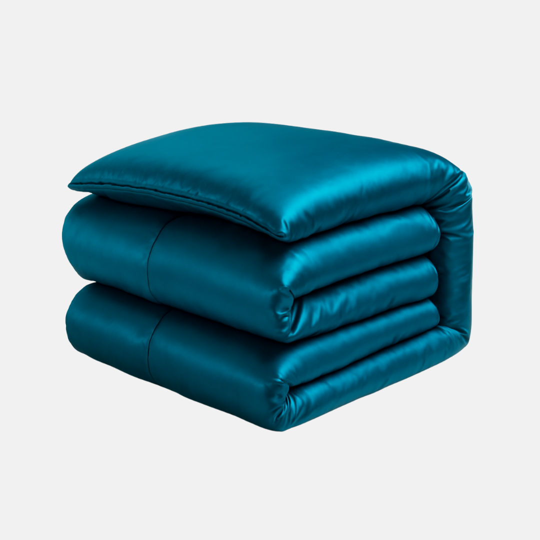 Luxury Seamless Mulberry Silk Duvet Cover – Breathable, Hypoallergenic Bedding for Smooth, Cool Sleep (Pillowcase Not Included)