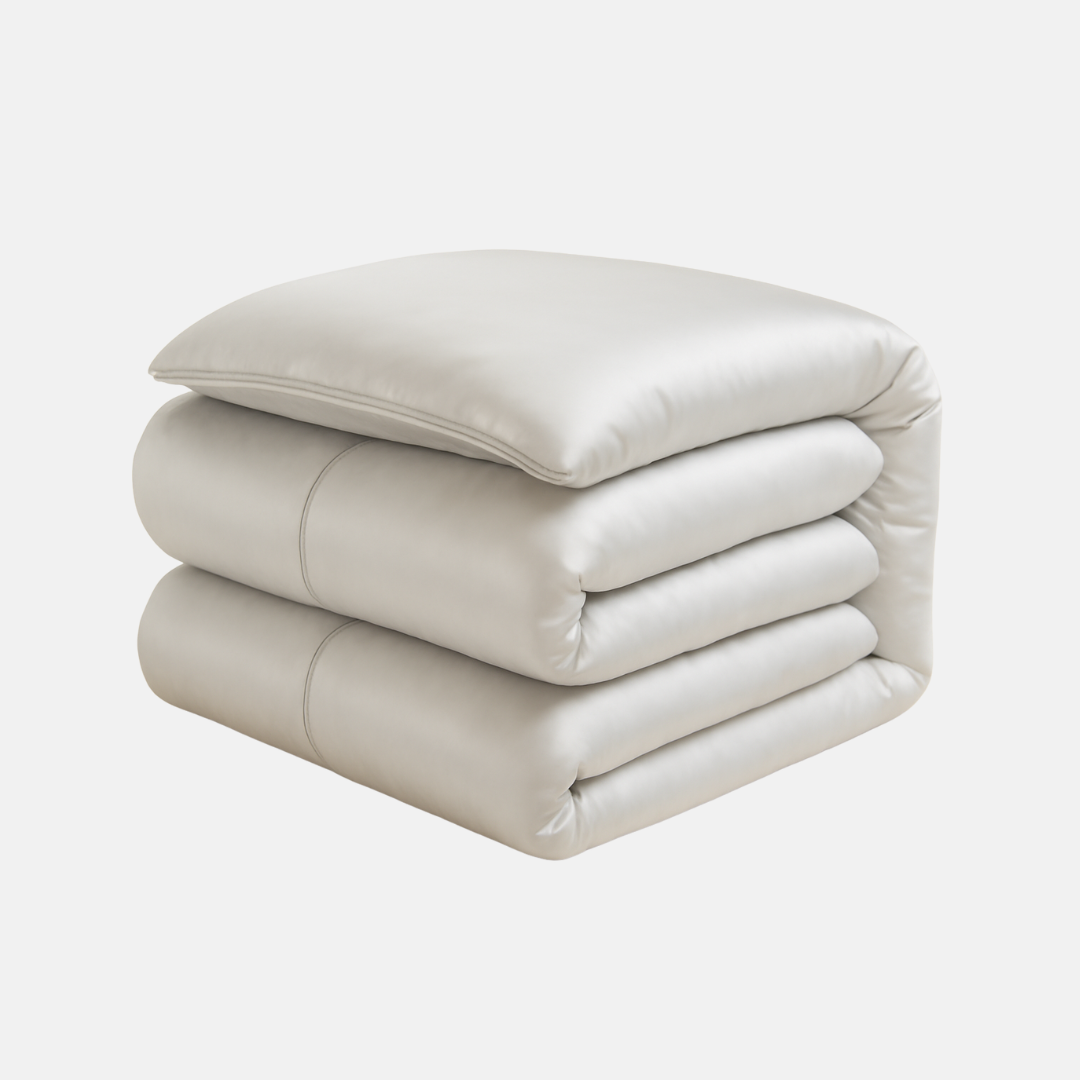 Luxury Seamless Mulberry Silk Duvet Cover – Breathable, Hypoallergenic Bedding for Smooth, Cool Sleep (Pillowcase Not Included)