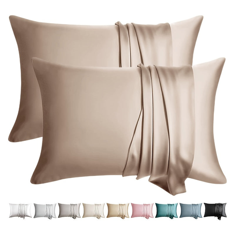 2-Pack Mulberry Silk Pillowcases – Soft, Breathable, Anti-Frizz Luxury Pillow Covers - Silken & Dreams