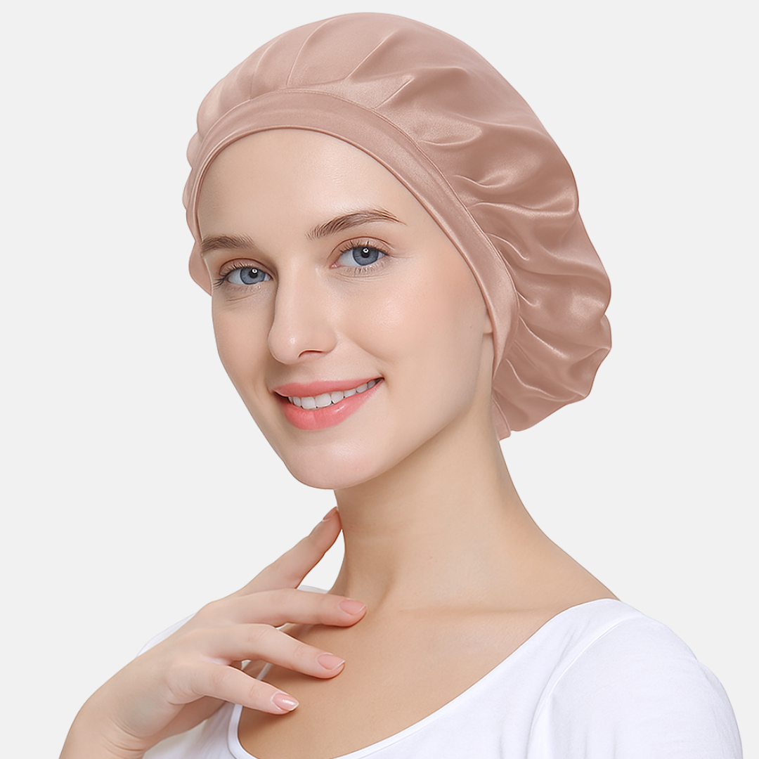 Lightweight Adjustable Silk Bonnet for Hair Protection – Soft Sleep Cap for Women
