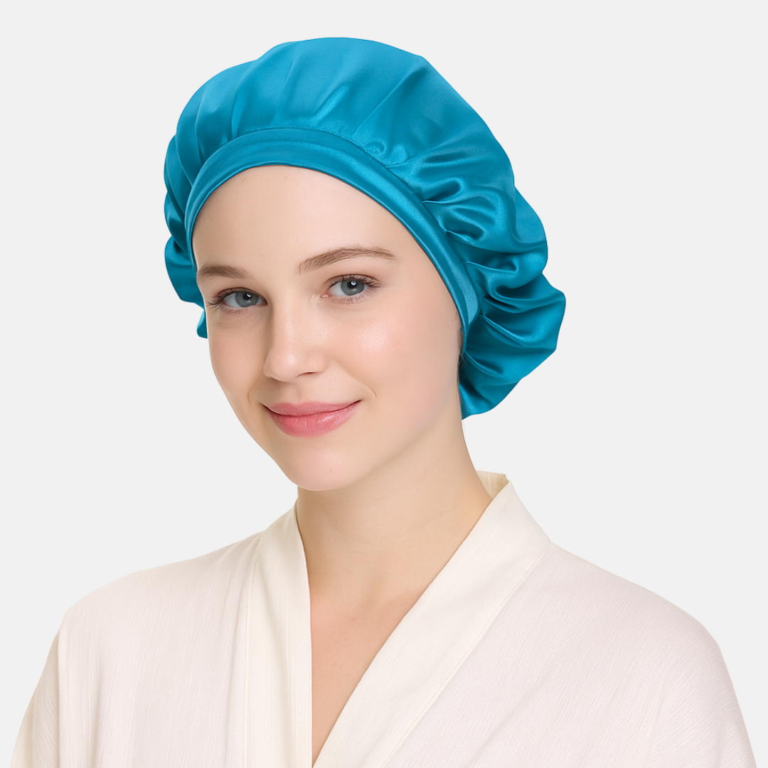 Lightweight Adjustable Silk Bonnet for Hair Protection – Soft Sleep Cap for Women