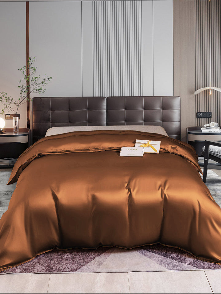 Mulberry Silk Duvet Cover – Seamless, Luxurious, Breathable & Hypoallergenic Bedding for Restful Sleep