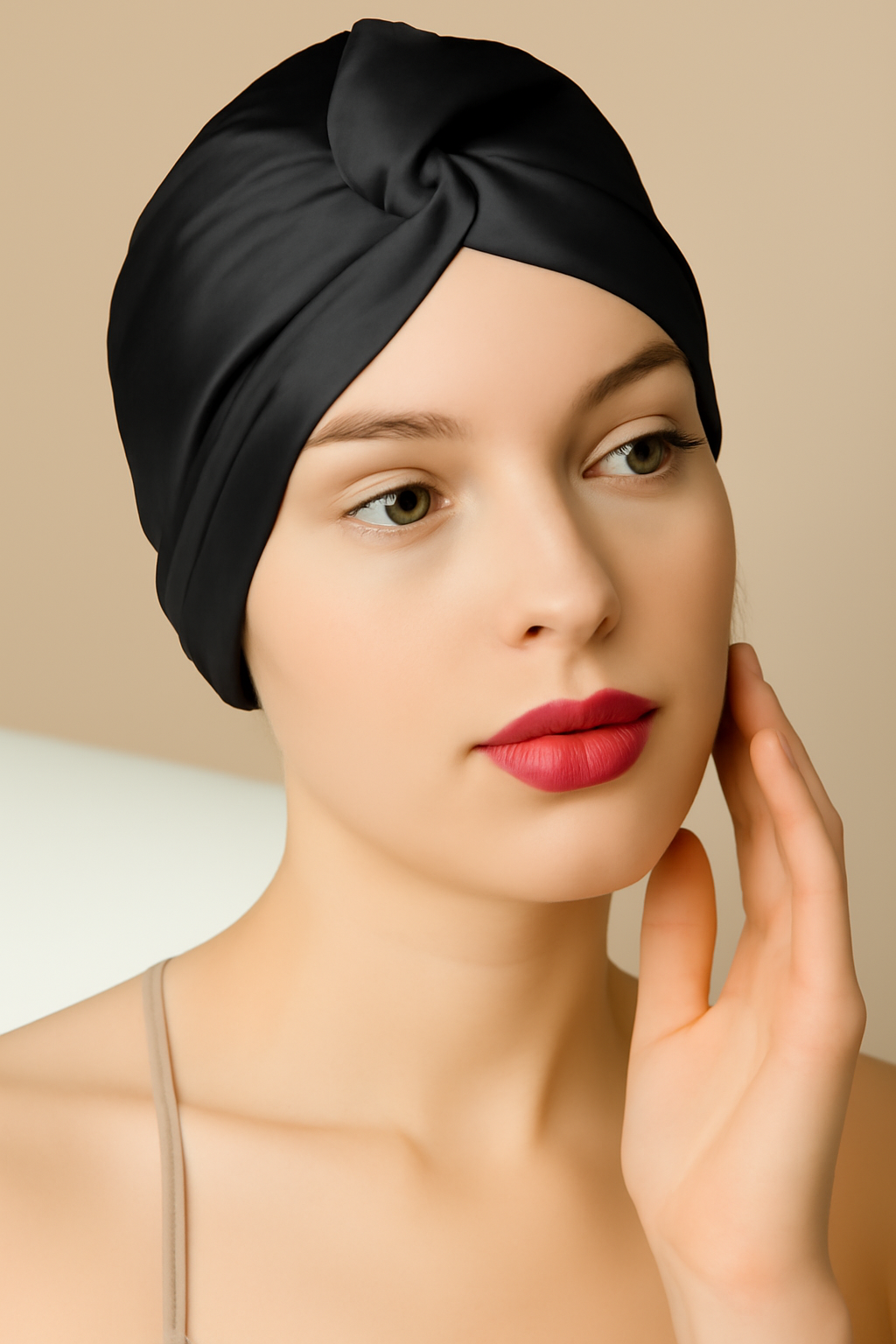 Luxury Polyester Sleep Cap – Breathable Hair Protection for Nighttime Frizz Control