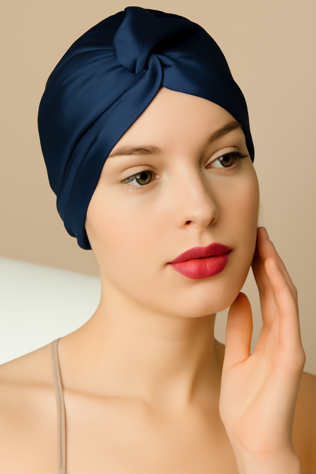 Luxury Polyester Sleep Cap – Breathable Hair Protection for Nighttime Frizz Control