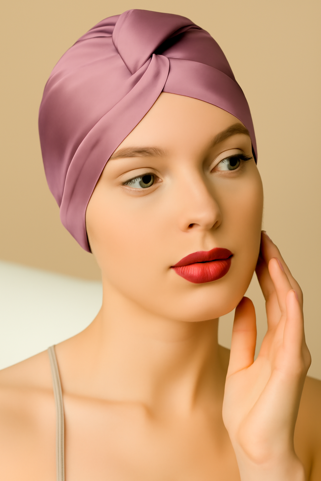 Luxury Polyester Sleep Cap – Breathable Hair Protection for Nighttime Frizz Control