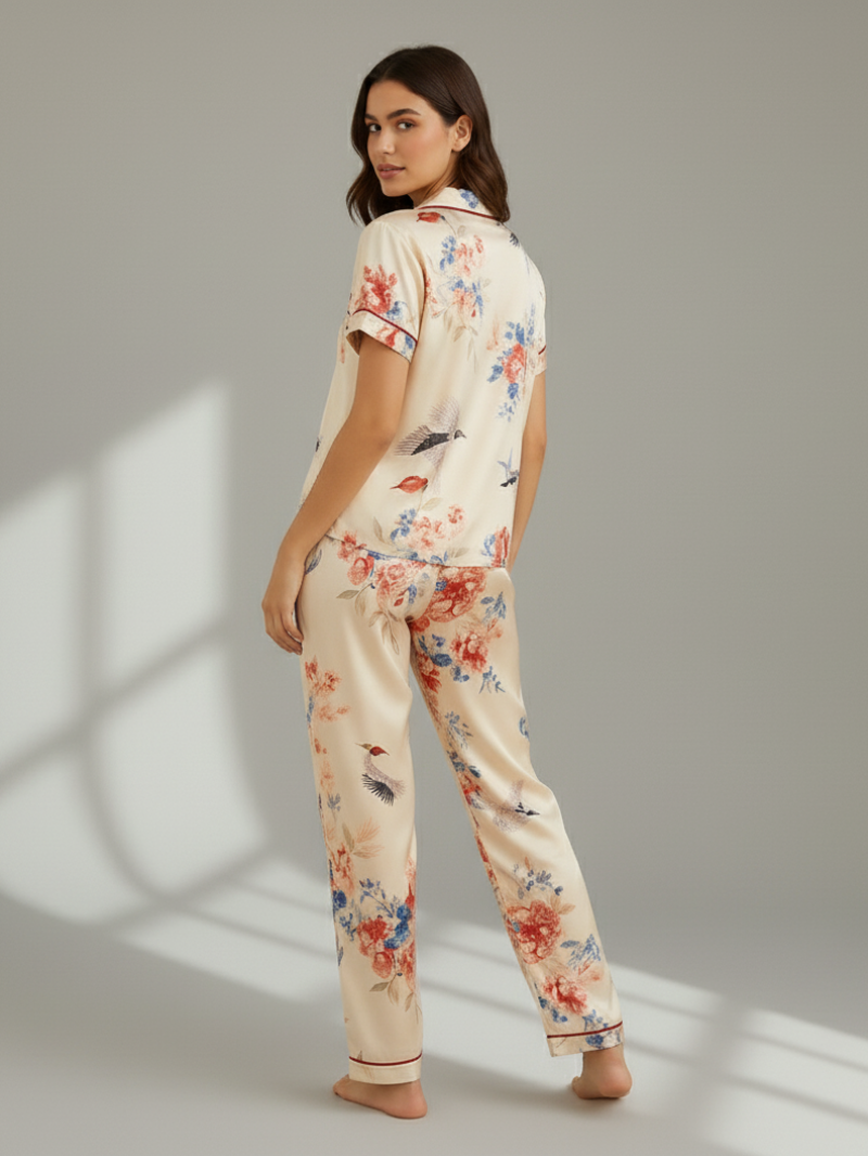 Luxury 7-Piece Pajama Set – Breathable, Soft & Stylish Sleepwear for Women