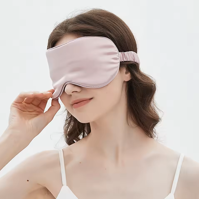 Blush Pink Mulberry Silk Sleep Mask – Silken & Dreams