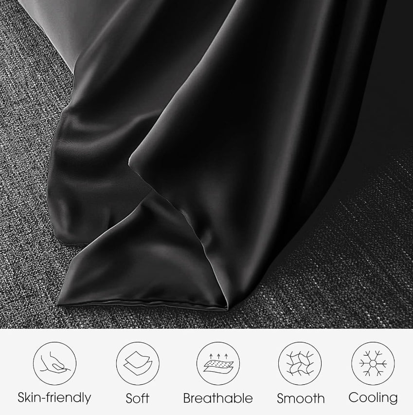 Luxury Mulberry Silk Pillowcases – Soft, Breathable & Anti-Frizz | Silky Smooth Pillow Covers for Hair & Skin