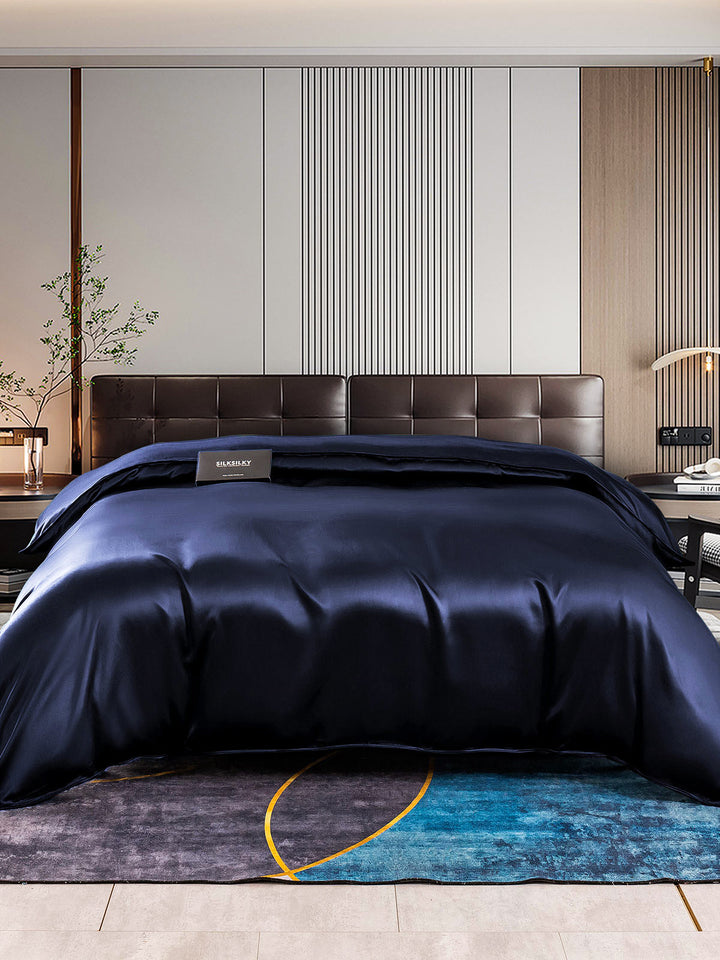 Mulberry Silk Duvet Cover – Seamless, Luxurious, Breathable & Hypoallergenic Bedding for Restful Sleep