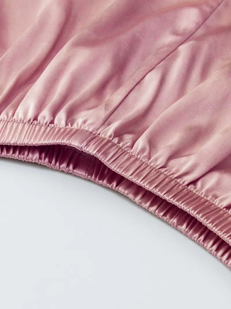 3 Sets Women's Silk Casual Pajama Set, Short Sleeve Buttons Lapel Top & Pants