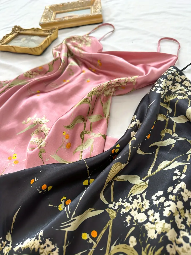 Valentine's Day 4pcs Luxe Silk Pajama Set for Women