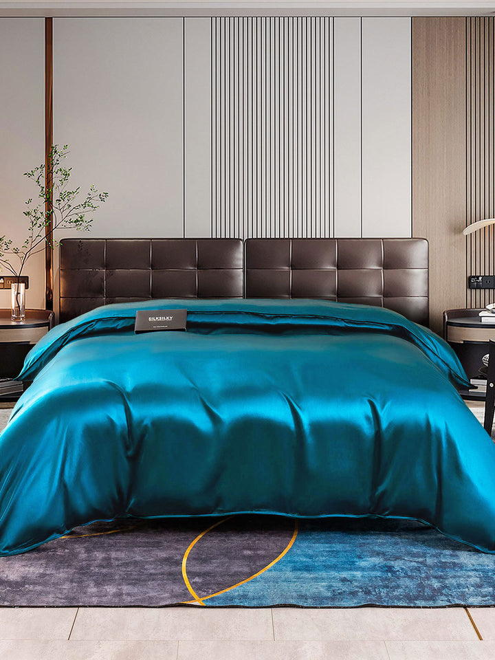 Mulberry Silk Duvet Cover – Seamless, Luxurious, Breathable & Hypoallergenic Bedding for Restful Sleep
