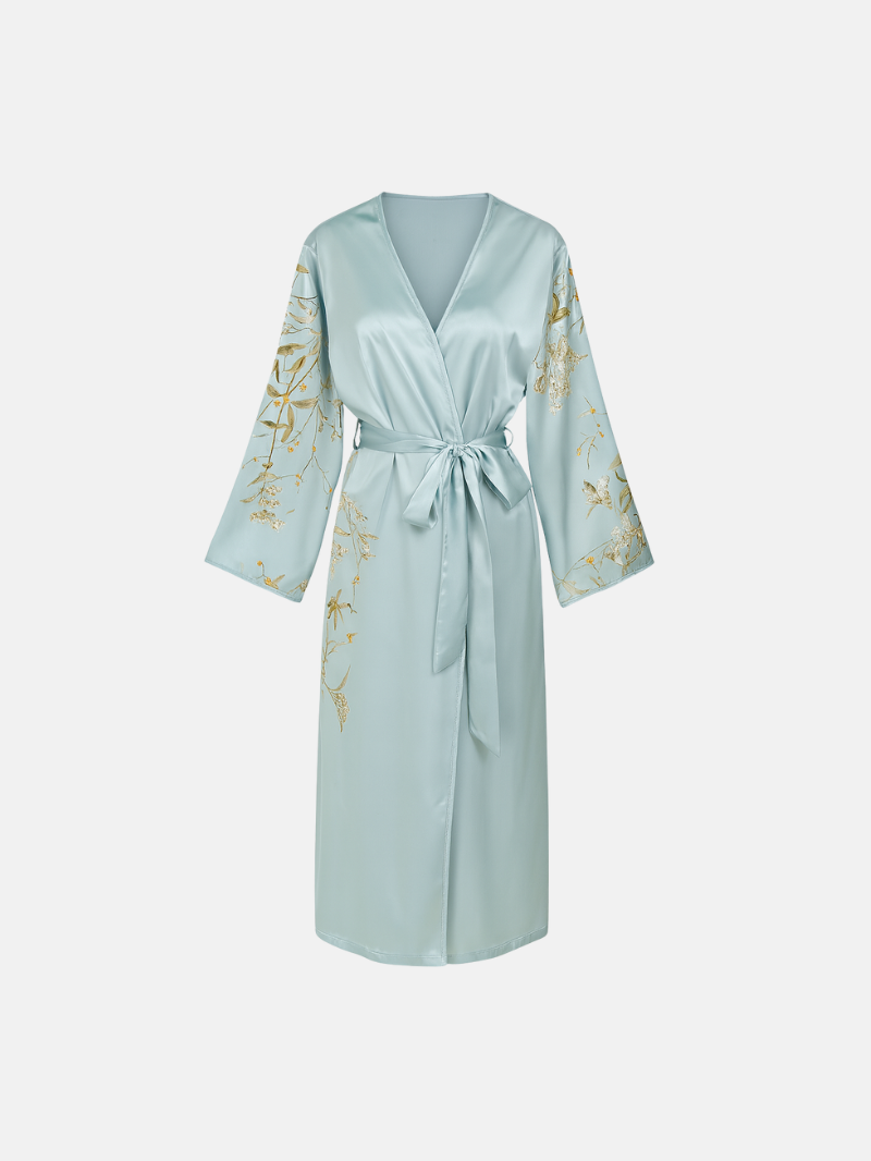 Lightweight Cherry Print Robe – Cooling, Breathable Loungewear for All Seasons