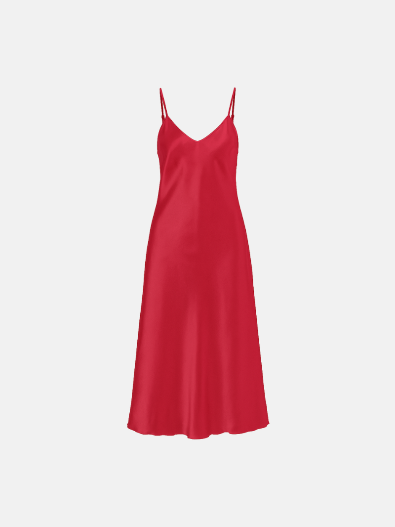 Elegant Satin Summer Maxi Dress for Women – Flowy Beach & Party Gown