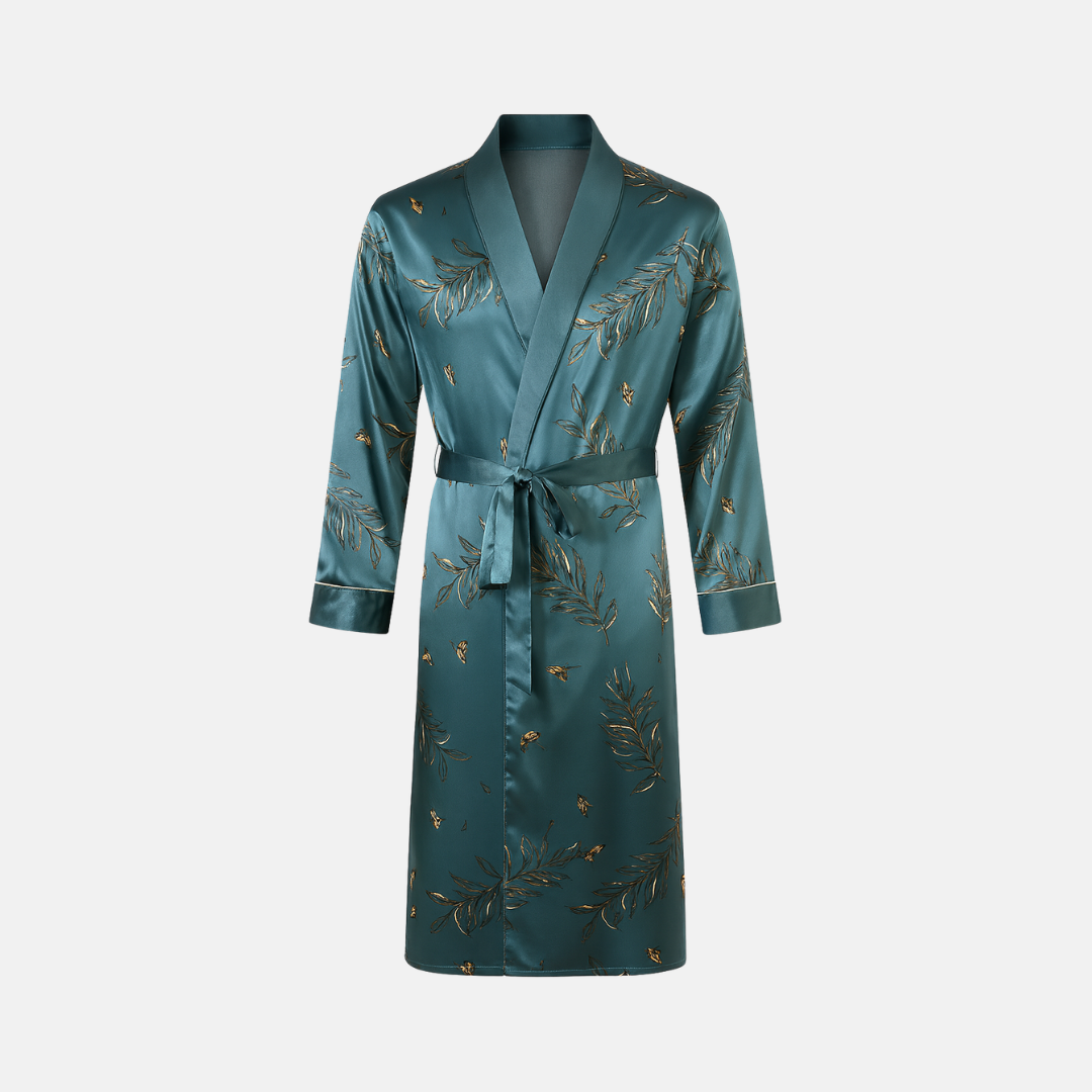 Men’s Printed Robe – Luxury Dressing Gown with Elegant Pattern & Comfortable Fit