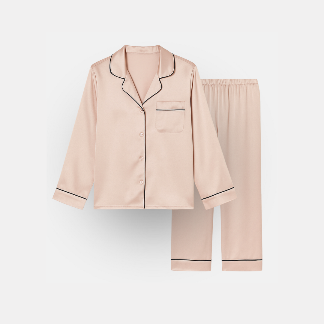 Pajama Set for Women – Soft, Breathable, Luxury Sleepwear with Long Sleeves & Pants - Silken & Dreams
