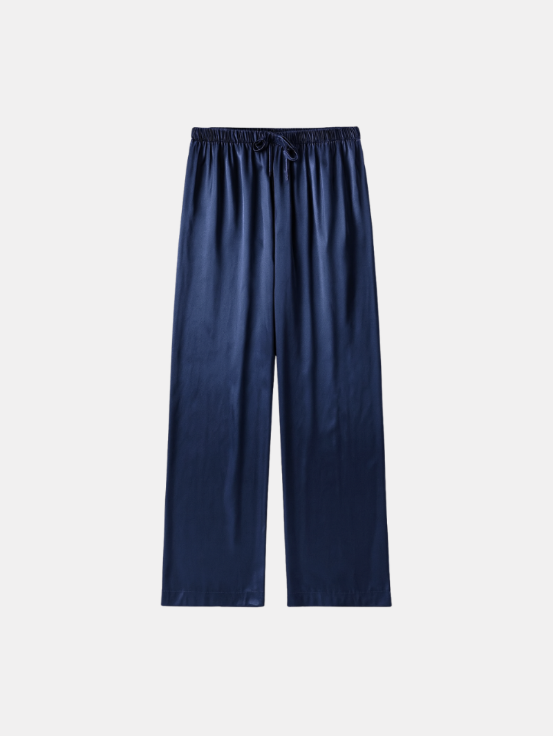 Men’s Pajama Pants – Loose Satin Sleepwear Trousers
