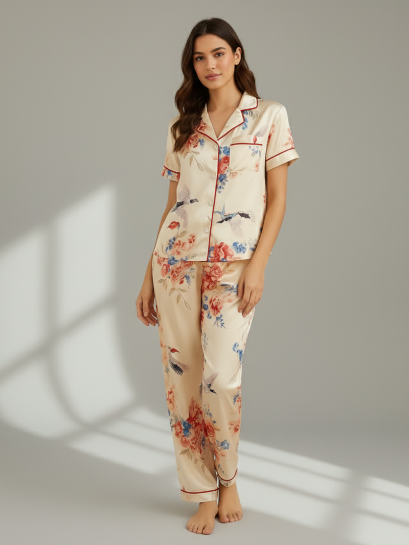 Luxury 7-Piece Pajama Set – Breathable, Soft & Stylish Sleepwear for Women