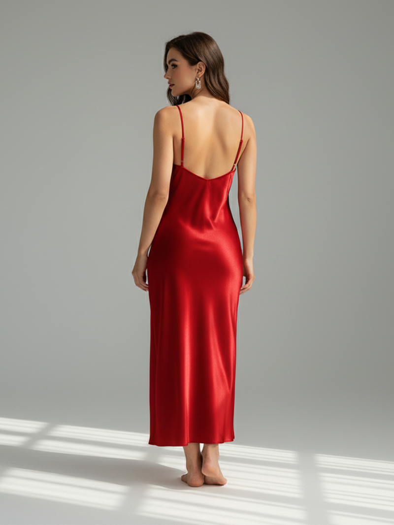 Mulberry Silk Luxury Nightgown – Elegant, Soft, Breathable Sleepwear for Women - Silken & Dreams