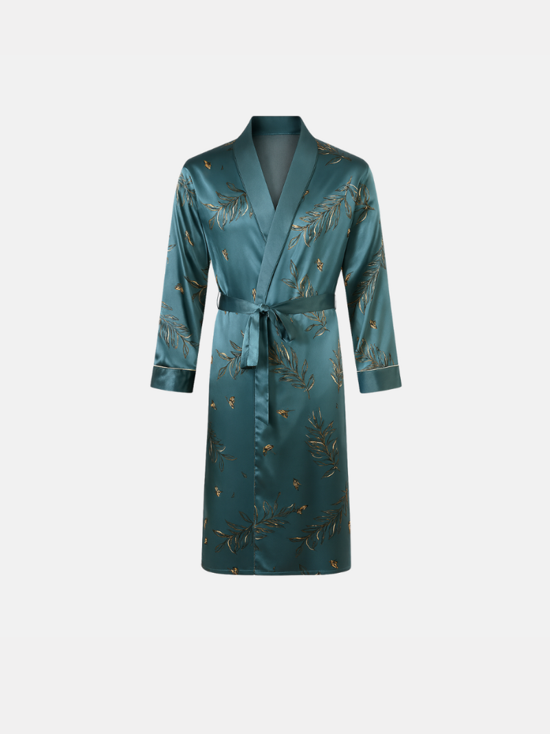 Men’s Printed Robe – Luxury Dressing Gown with Elegant Pattern & Comfortable Fit