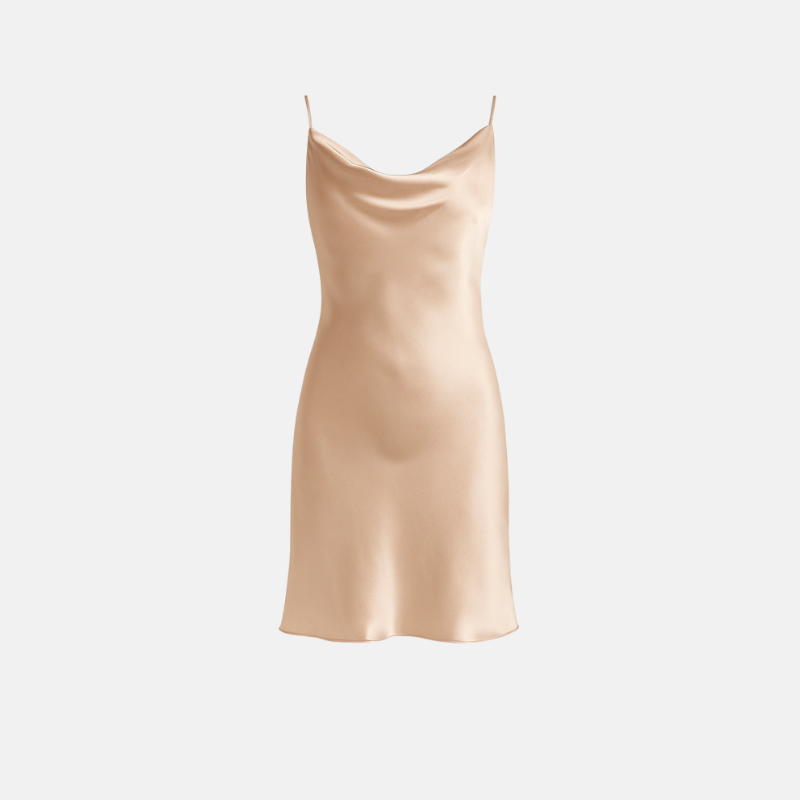 100% Mulberry Silk Sleeveless Nightgown – Soft, Lightweight & Breathable Luxury Sleepwear