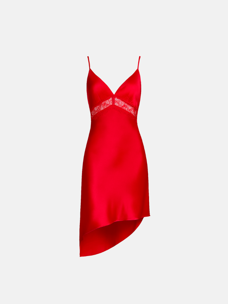 100% Mulberry Silk Lace Sleep Dress – Soft, Lightweight & Luxurious Nightwear