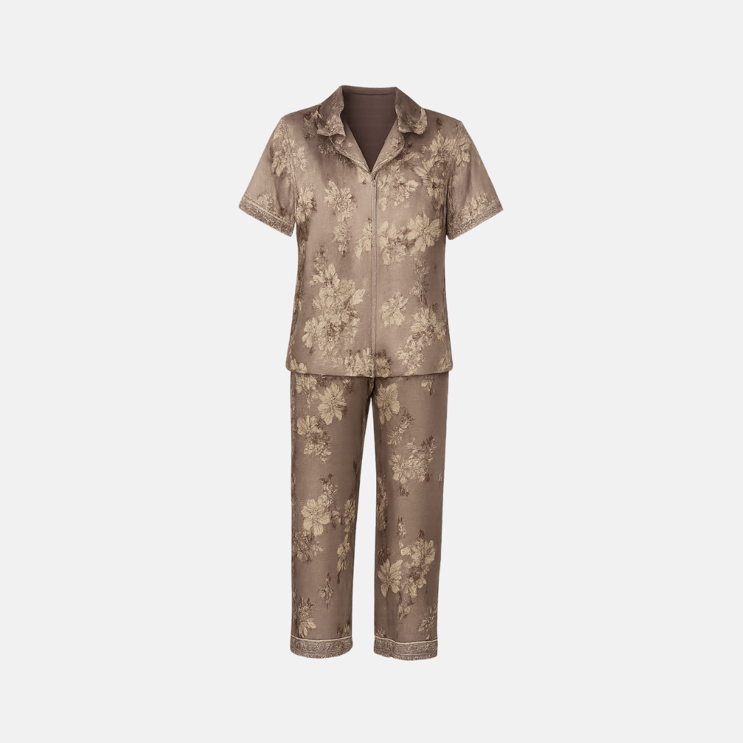 Women’s Mulberry Silk Pajama Set – Soft, Breathable Long Sleeve Sleepwear with Pants - Silken & Dreams