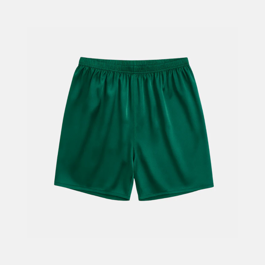 Men’s 100% Mulberry Silk Shorts – Luxurious Lightweight Nightwear