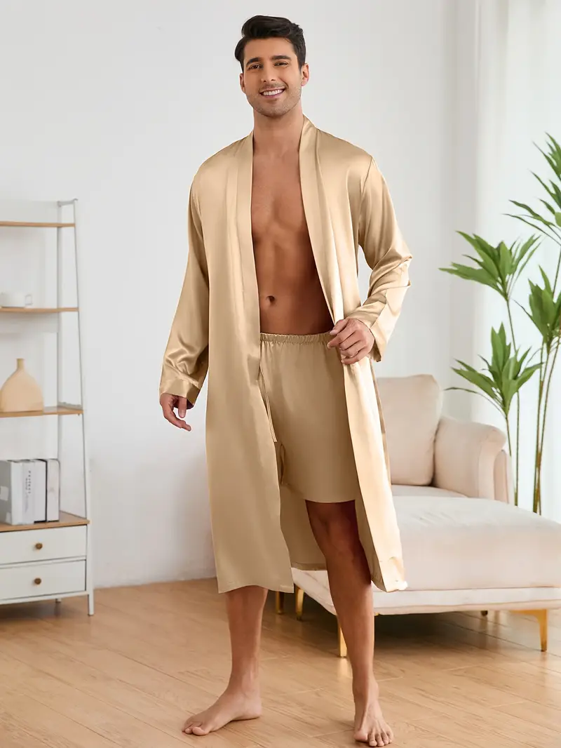 Men's Casual Pajama Set – Comfortable Simple Style Sleepwear