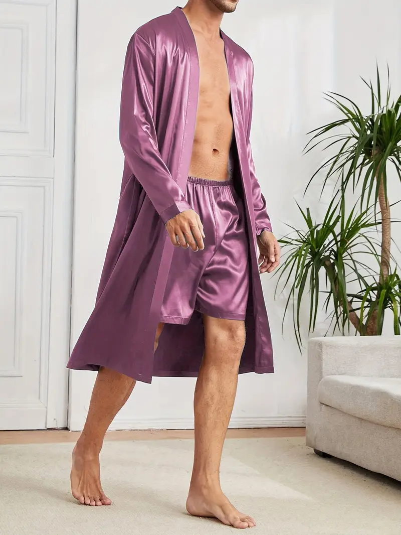 Men's Casual Pajama Set – Comfortable Simple Style Sleepwear