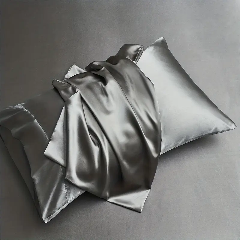 2-Pack Satin Pillowcases – Smooth, Soft & Cooling Pillow Covers for Hair & Skin – No Insert – Bedroom & Living Room Decor