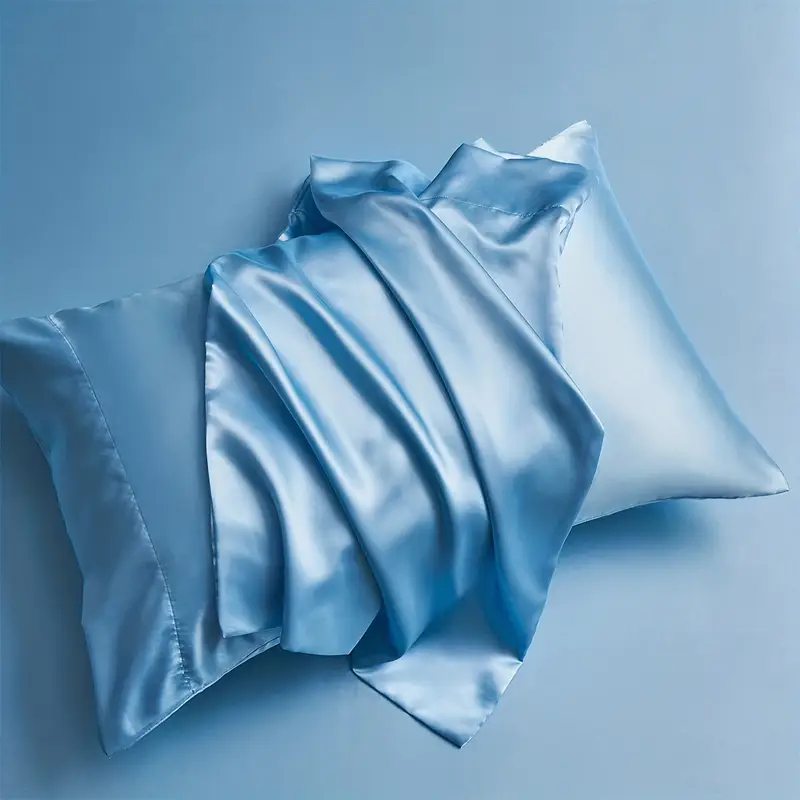 2-Pack Satin Pillowcases – Smooth, Soft & Cooling Pillow Covers for Hair & Skin – No Insert – Bedroom & Living Room Decor